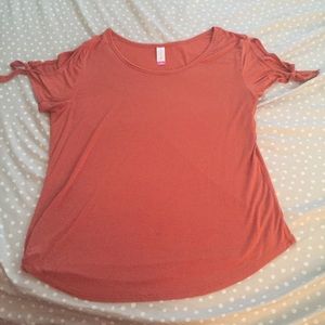 Shirt w/ Cutouts & Tie Details